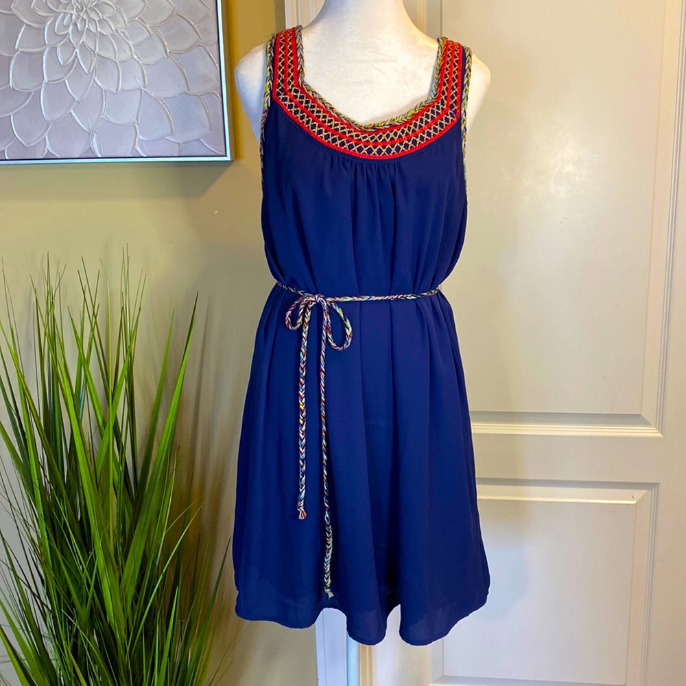 Navy Sleeveless Dress